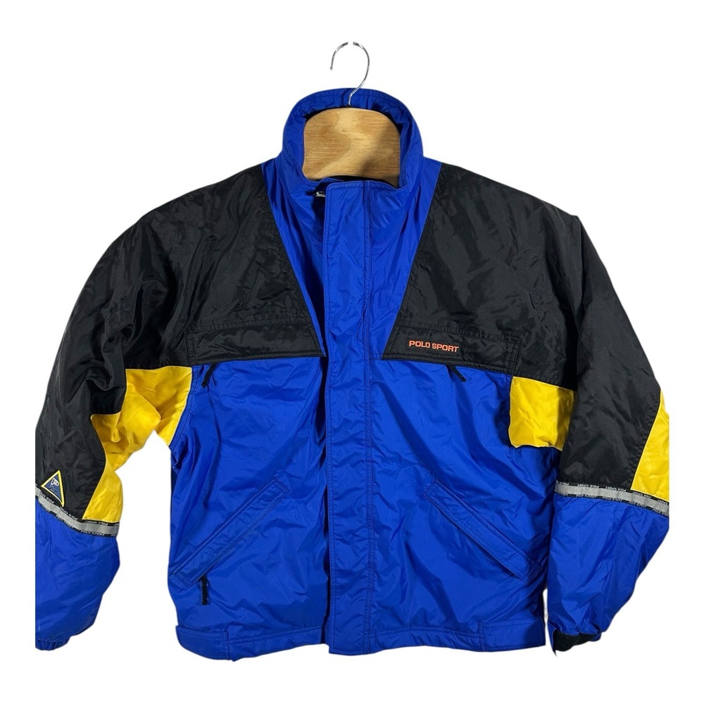 VINTAGE Polo Sport Jacket Adult Medium Multicolor Puffer Ski Technical Snow Coat